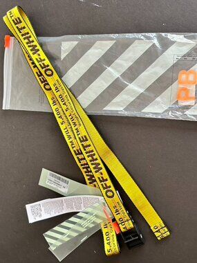 Off White Virgil Abloh Industrial Belt Authentic Designer Belt NEW